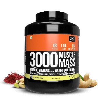 QNT MuscleMass (Kesar Kaju Pista) - 3kg