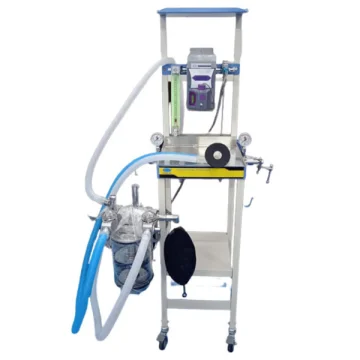 G.I (VET) Mild Steel Veterinary Trolley Mounted Aneasthesia Machine